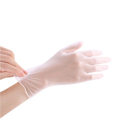 Plastic Vinyl Gloves Powder Free PVC Gloves (100PCS)