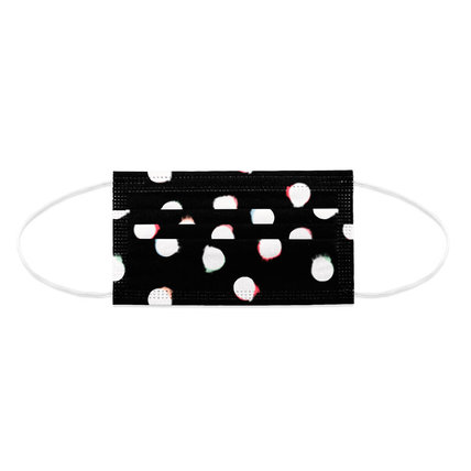 Multicolor Polka Dot Print Disposable Face Mask Adult 3-ply(50 PCS - Any 4 colors)