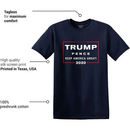 Men's Donald Trump Pence Campaign 2020 Shirt Keep America Great